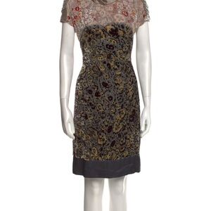Etro cheetah velvet dress